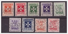 RODI EGEO 1934 - SEGNATASSE SERIE  USATA
