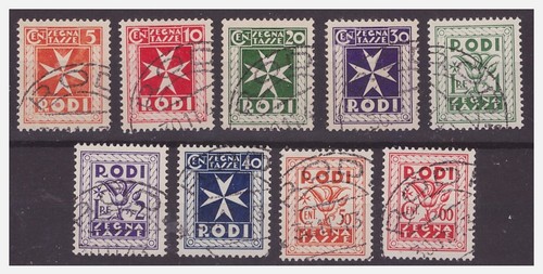 Rodi egeo 1934 segnatasse - egeo,