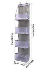 1Pz 4/6Strati Sopra la Porta Organizzatore da Appendere Cosmetici Parete Appeso Stoccaggio Org