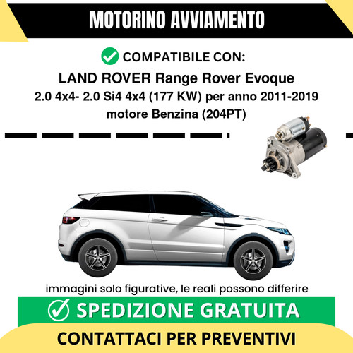 Motorino avviamento land rover - motorino,