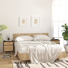 1/2x Comodino in Massello di