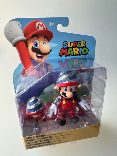 Drill mario action figure - mario,