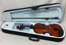 Violino laminato Rose 4/4 59 cm con spalliera archetto custodia resina strumenti