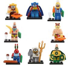 IDEA REGALO LOTTO DI OTTO PERSONAGGI COMPATIBILI LEGO SPONGEBOB INTROVABILE