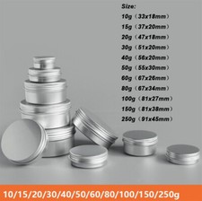 Barattoli di latta alluminio