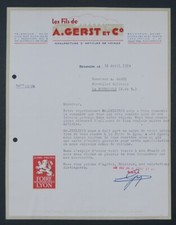 Fattura 1954 ARTICOLI DA