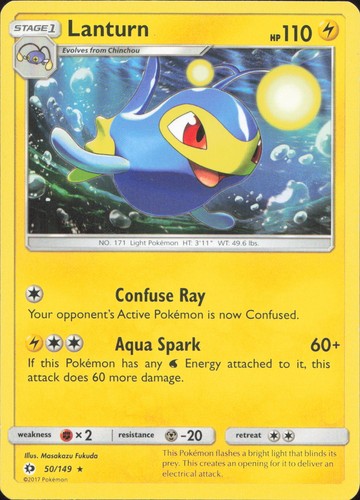 Pokemon lanturn 149 - lanturn, sm