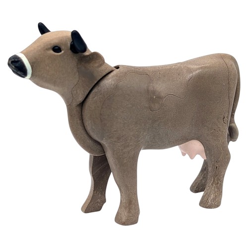 Playmobil toro grigio mucca
