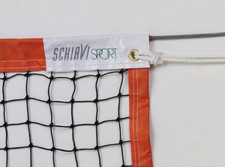 Rete beach tennis annodata SCHIAVI SPORT arancio PVC maglia cucitura acciaio