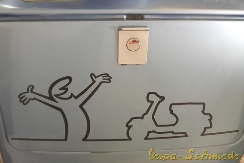 Adesivo vespa linea - "la, linea"
