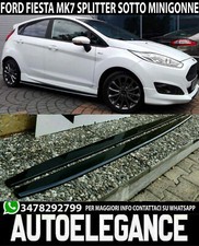 FORD FIESTA MK7 VI SPLITTER NEO LUCIDO SOTTO MINIGONNE LATERALI SOTTOPORTA ABS
