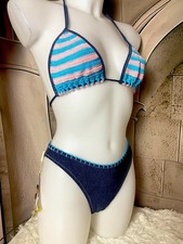 ? COSTUME BAGNO VINTAGE FEREANA BEACHWEAR 46 MARE BIKINI DONNA ITALY