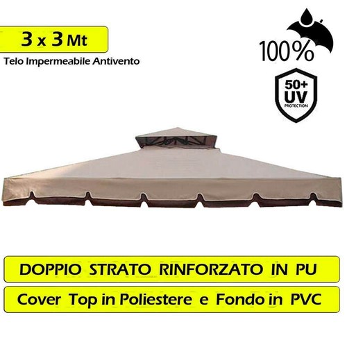 Telo copertura gazebo 3x3 - copertura,