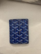 Porta carte Goyard blu -