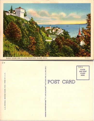Cartolina isola mackinac - cartolina,