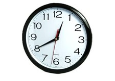 ETT Al Quarzo Arabo Cifre 23cm Nero per Cucina Corridoio Salotto Analogico