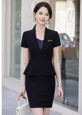 Set Gonna Tubino Nero Business