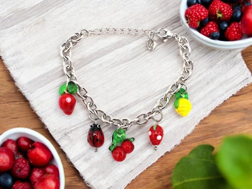 Bracciale acciaio inox charms - inox,