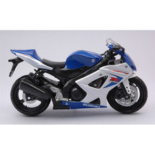 SUZUKI GSX-R1000 2008 Blue/White 1:12 New Ray Moto Modellino Nuovo