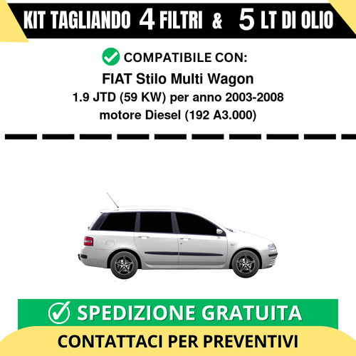 Tagliando per fiat - stilo, multi