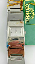 Orologio Orient Japan Quarzo Acciaio 17mm Donna Vintage Nuovo Analogico Funziona