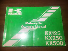 Manuale owner’s manual Kawasaki KX 125 250 500 1990 inglese  99920-1517-02