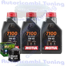 Kit Tagliando Olio Motul 7100 5W40 Filtro Per Suzuki GW250 Inazuma FZ 2012>2018