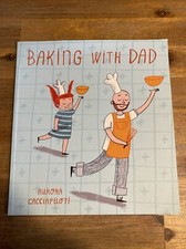 Baking with dad child - baking,