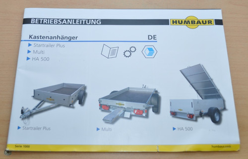 Humbaur kastenanhänger - humbaur,