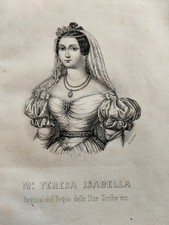 1850 INCISIONE MARIA TERESA