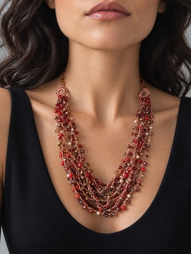 Collana multifilo con - collana,