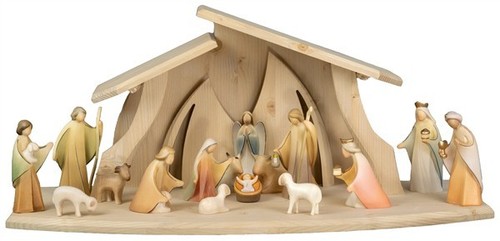 Set presepe completo legno - presepe,