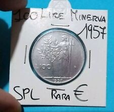 100 lire 1957 SPL (2) Ottimi Campi E Rilievi Rara Sigillata Oblo COMPRA SUBITO 