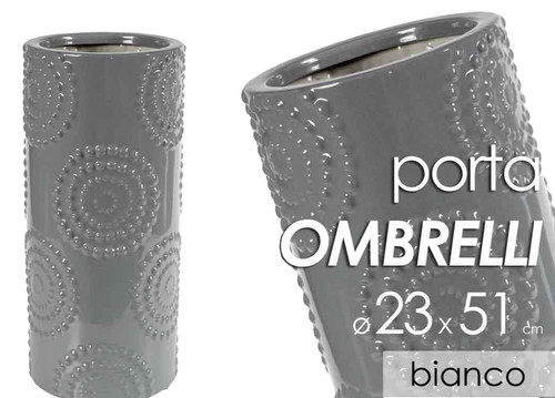 Porta ombrelli ceramica - ombrelli, tondo