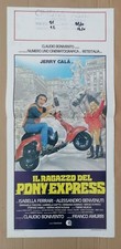 locandina IL RAGAZZO DEL PONY EXPRESS Jerry Calà Isabella Ferrari VESPA PIAGGIO 