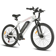 SAMEBIKE 26 Pollici Bicicletta Elettrica 250W 36V E-Mountain Bike Shimano 21 Velocità E-Bike