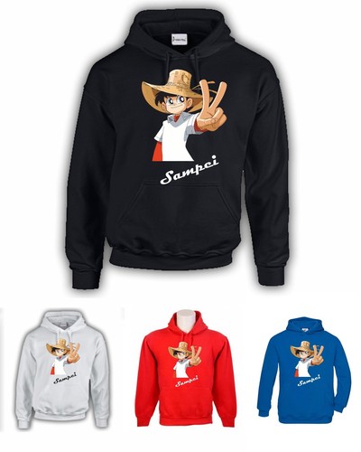 Felpa con cappuccio sampei - con,