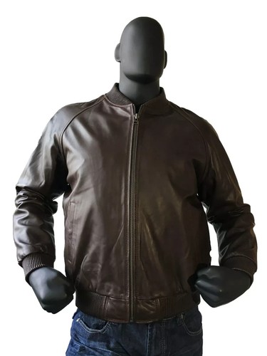 Marrone uomo pelle agnello - marrone,
