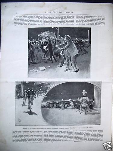 1895 milano corse - corse, biciclette
