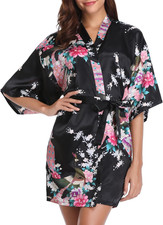 Accappatoi E Vestaglie Elegante, Kimono Donna/Camicie Da Notte