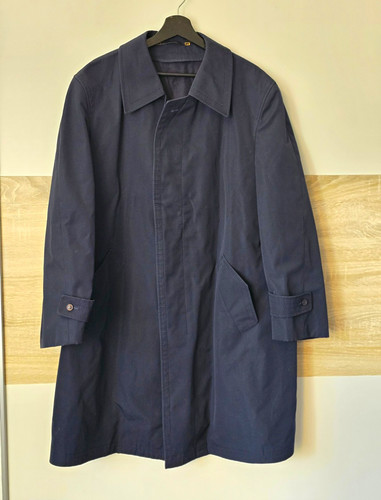Cappotto trench vintage blu