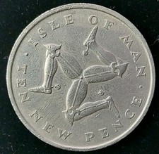 10 Pence 1975 Isola di Man