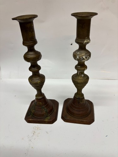 Candelabri ottone coppia - candelabri, in