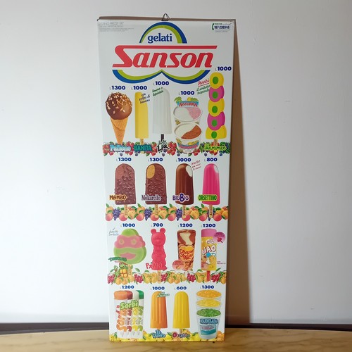 Insegna tabella gelati sanson - insegna,