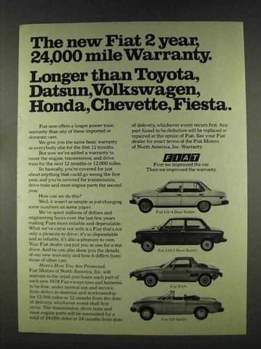 Pubblicità fiat 1978 131 - pubblicità,