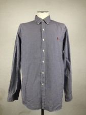 POLO RALPH LAUREN CAMICIA UOMO COTONE TG.XL SLIM MAN CASUAL VINTAGE COTTON SHIRT