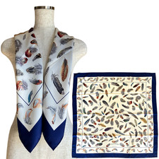 HERMES Carre 90 "PLUMES" 100%
