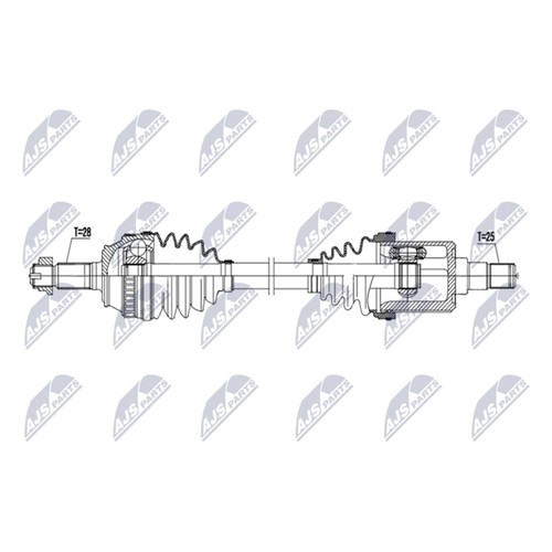 Nty albero motore 629mm - nty,