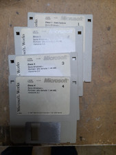 MICROSOFT  WORKS 3.0 PER WINDOWS  -LOTTO  4  FLOPPY DISC- PROGRAMMA SU FLOPPY
