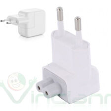 Adattatore presa europea 2 poli spina EU per alimentatore Apple USB 10W 12W mac